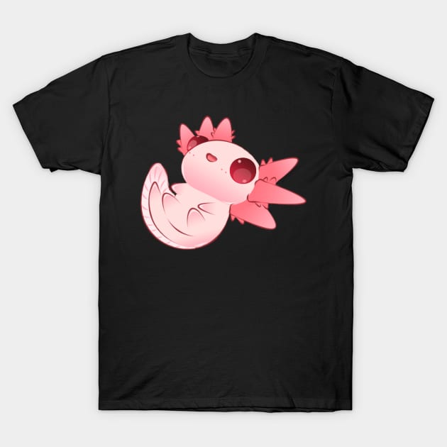 Cute Axolotl T-Shirt by Vity